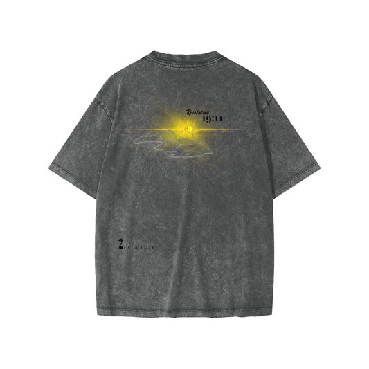 White Horse Collection: Kid's Snow Washed Cotton Tee, Storm Gray