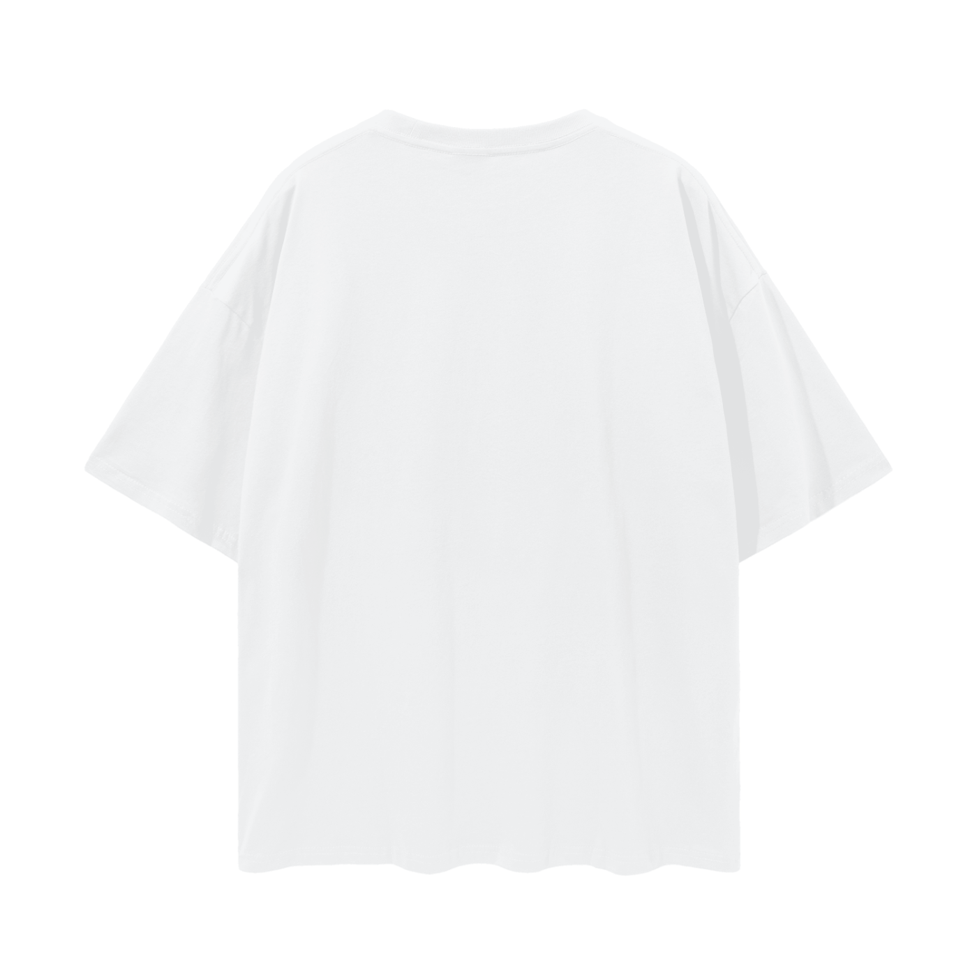 White Horse Collection: Lightweight Oversize Cotton Tee, Lucent White