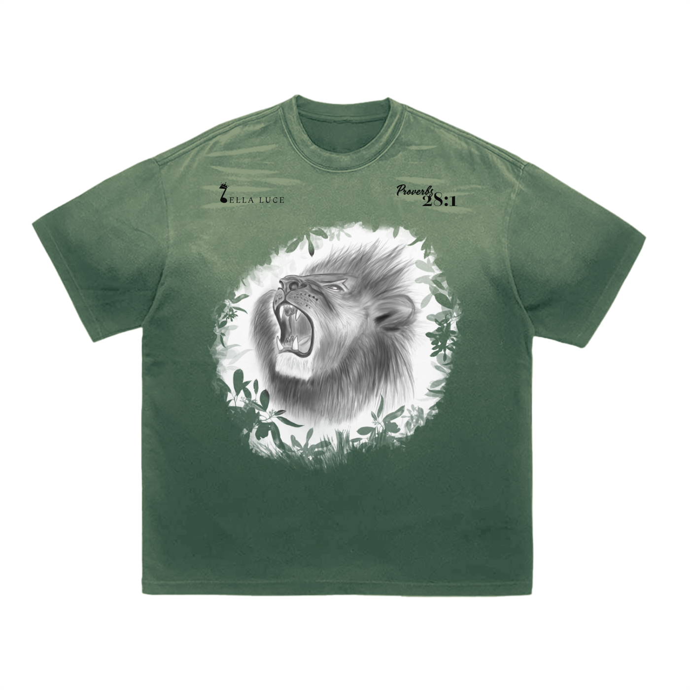 Bold as a Lion Collection: Heavyweight Tee, Jungle Green